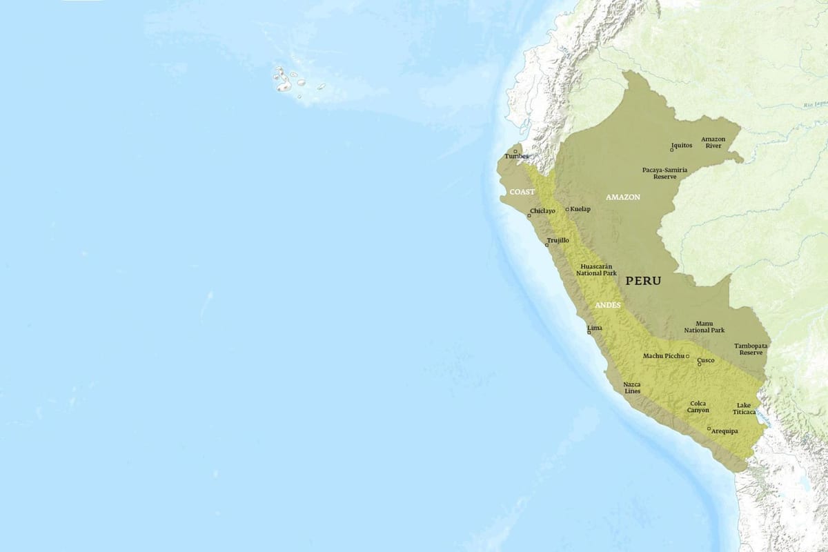 žemėlapis kuelap Peru 