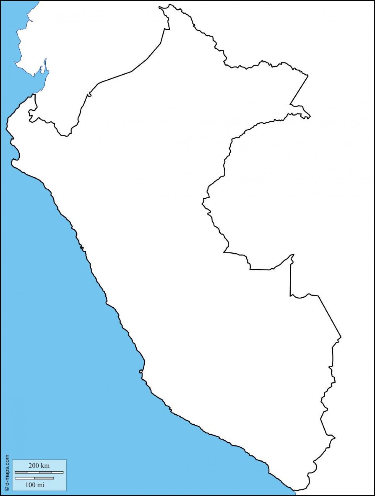 Peru tuščią žemėlapyje