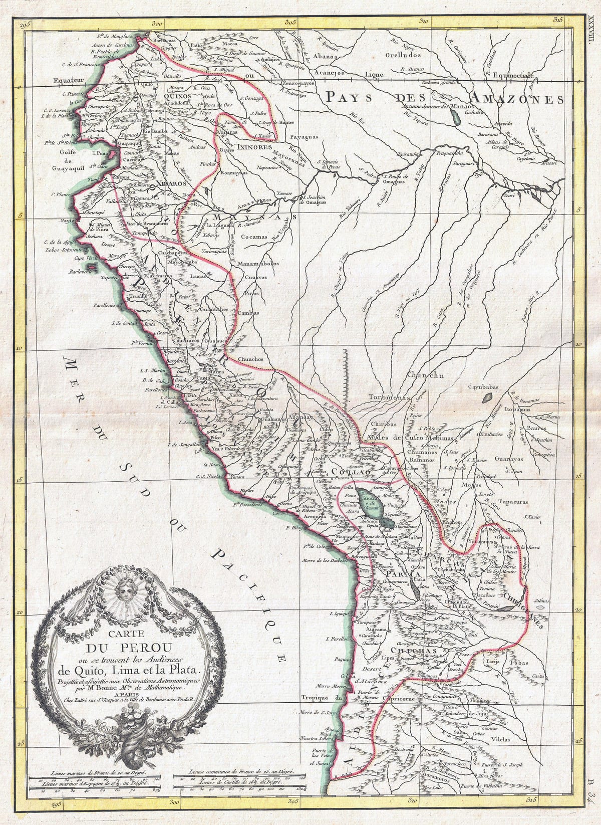 žemėlapis senas žemėlapis Peru