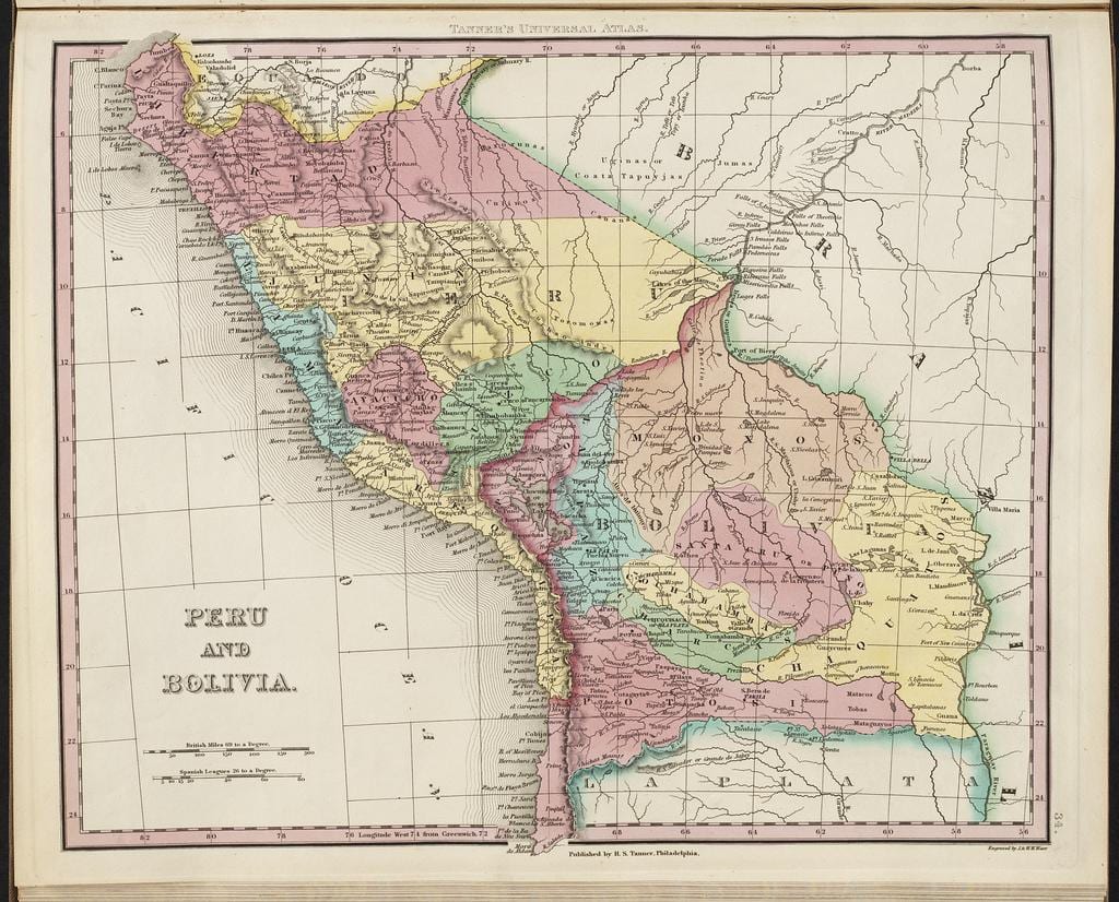 žemėlapis senovės Peru