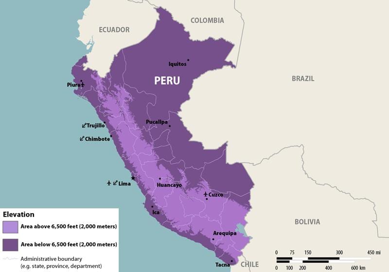 žemėlapis zika Peru