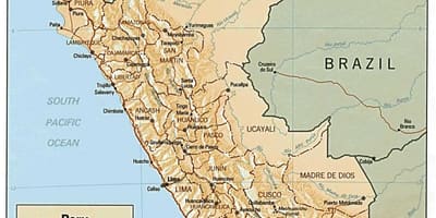 Žemėlapis Peru surf 