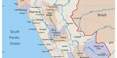 Žemėlapis detalus planas Peru