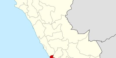 Žemėlapis ica Peru