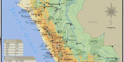 Peru lankytinų vietų žemėlapis