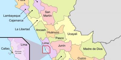 Žemėlapis Peru