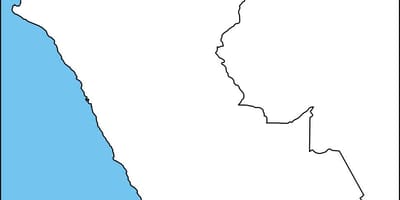 Žemėlapis tuščias žemėlapis Peru